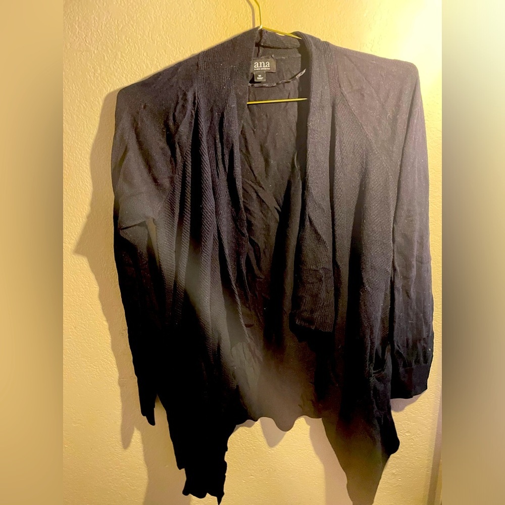 Women’s Ana Black Dress Cover up Shaw Medium